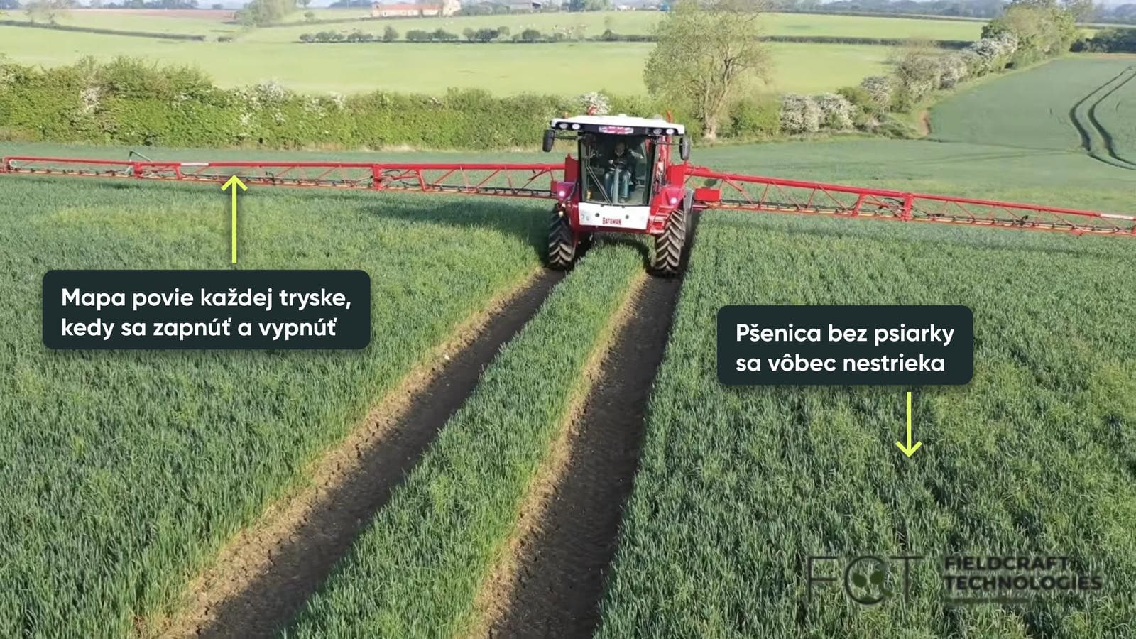 Postrekovač v ozimnej pšenici strieka len ohniská psiarky